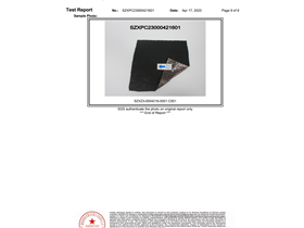 Black conductive film bubble bag ROHS+halogen report 20230417